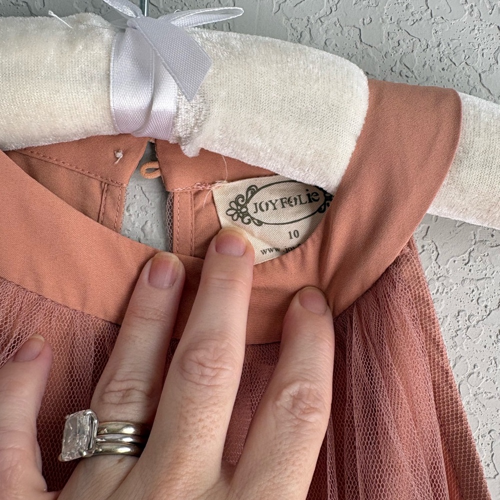Joyfolie Girls Pink Fay Tulle High-Low Party Dress - Picture 4 of 8